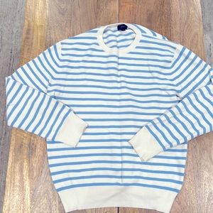 J Crew striped lightweight sweater.